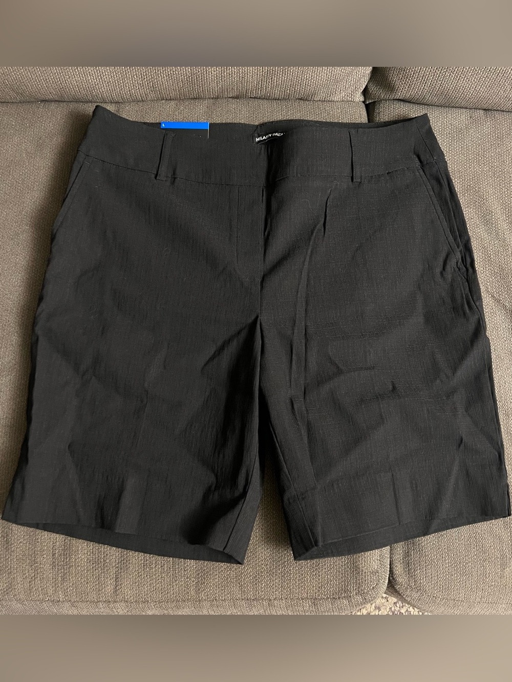 Hilary Radley Black Flat-Front Men’s Shorts